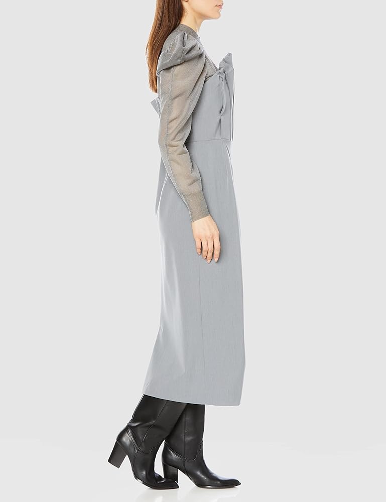 FRAY I.D シアーニットコンビワンピース FWNO225054 Amazon.co.jp: [フレイ アイディー] シアーニットコンビ